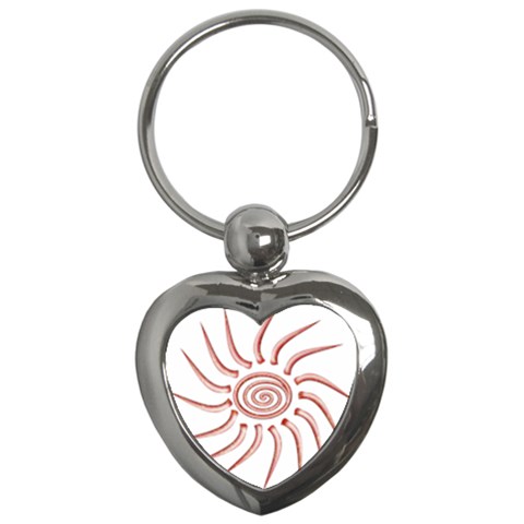 Pink Sunshine Key Chain (Heart) from ArtsNow.com Front