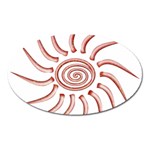 Pink Sunshine Magnet (Oval)