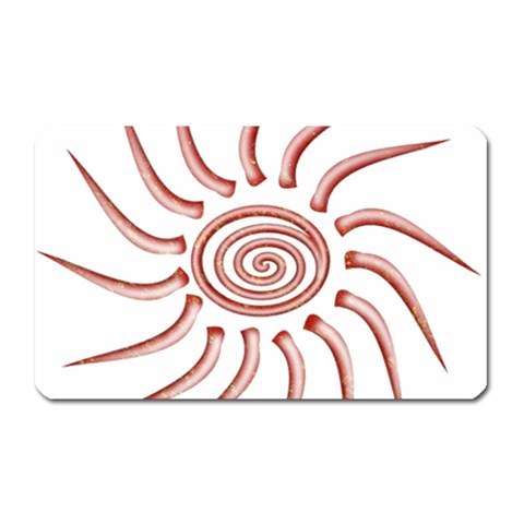 Pink Sunshine Magnet (Rectangular) from ArtsNow.com Front