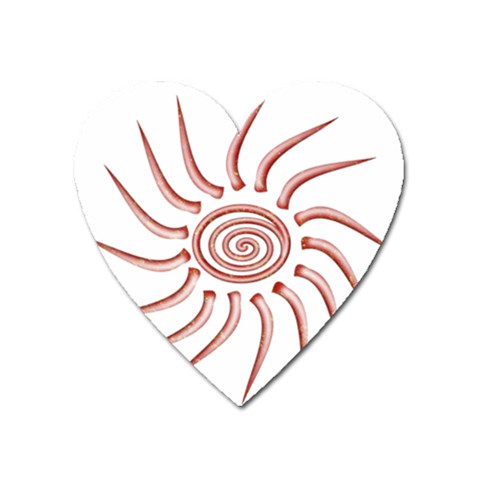 Pink Sunshine Magnet (Heart) from ArtsNow.com Front