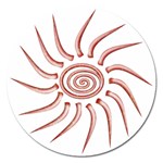 Pink Sunshine Magnet 5  (Round)