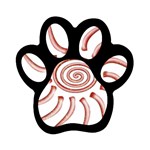 Pink Sunshine Magnet (Paw Print)