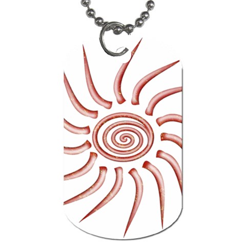 Pink Sunshine Dog Tag (One Side) from ArtsNow.com Front