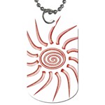 Pink Sunshine Dog Tag (One Side)