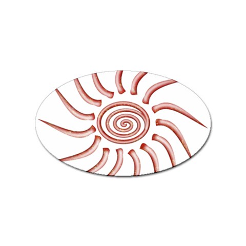 Pink Sunshine Sticker Oval (10 pack) from ArtsNow.com Front