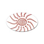 Pink Sunshine Sticker Oval (10 pack)