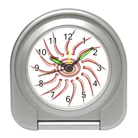 Pink Sunshine Travel Alarm Clock from ArtsNow.com Front