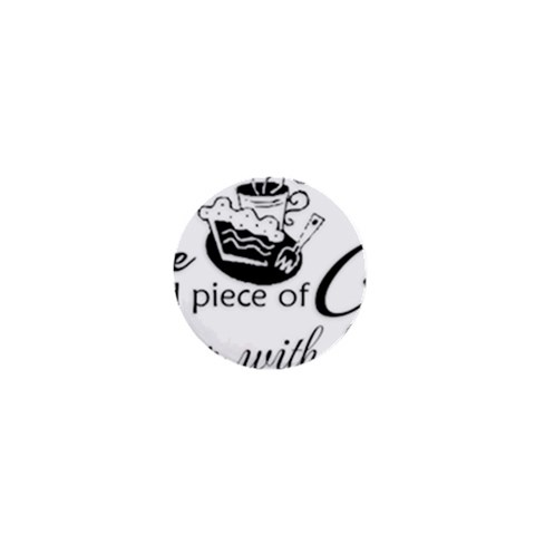 Coffee and Cake 1  Mini Button from ArtsNow.com Front