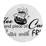 Coffee and Cake Ornament (Round)