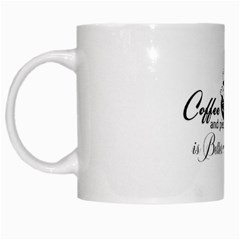 Coffee and Cake White Mug from ArtsNow.com Left