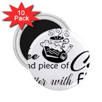 Coffee and Cake 2.25  Magnet (10 pack)