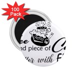 Coffee and Cake 2.25  Magnet (100 pack) 