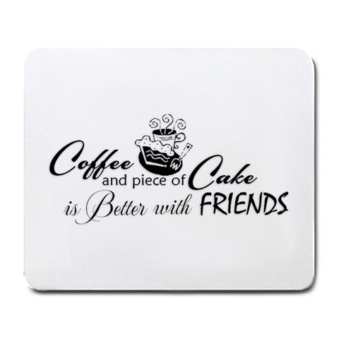 Coffee and Cake Large Mousepad from ArtsNow.com Front