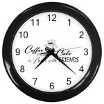 Coffee and Cake Wall Clock (Black)