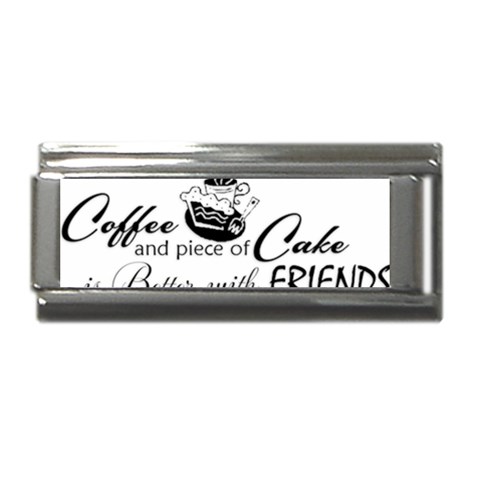 Coffee and Cake Superlink Italian Charm (9mm) from ArtsNow.com Front