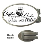 Coffee and Cake Money Clip (Oval)