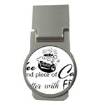 Coffee and Cake Money Clip (Round)