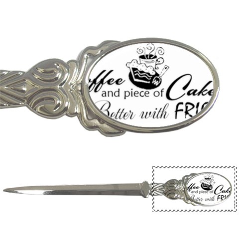 Coffee and Cake Letter Opener from ArtsNow.com Front