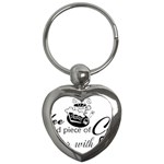 Coffee and Cake Key Chain (Heart)