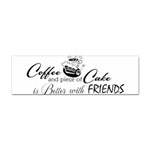 Coffee and Cake Sticker (Bumper)