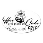 Coffee and Cake Magnet (Oval)