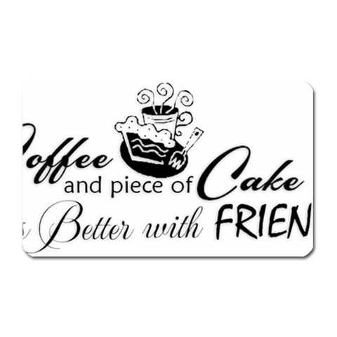 Coffee and Cake Magnet (Rectangular) from ArtsNow.com Front