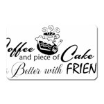 Coffee and Cake Magnet (Rectangular)