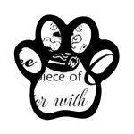 Coffee and Cake Magnet (Paw Print)