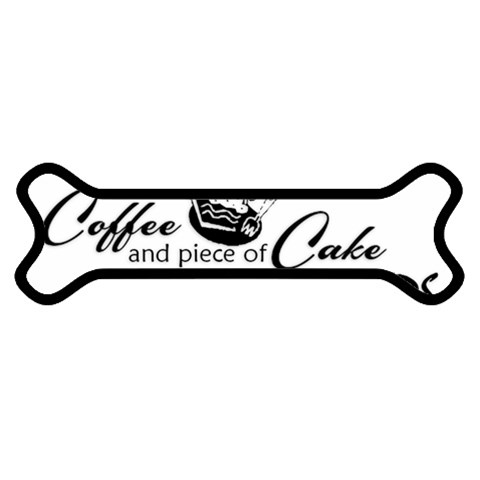 Coffee and Cake Magnet (Dog Bone) from ArtsNow.com Front