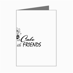 Coffee and Cake Mini Greeting Card from ArtsNow.com Left