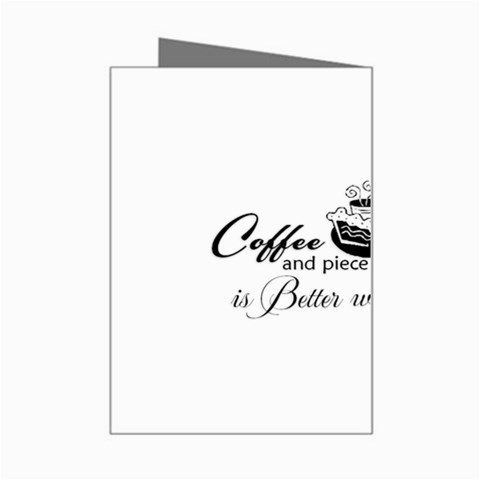 Coffee and Cake Mini Greeting Card from ArtsNow.com Right