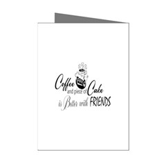 Coffee and Cake Mini Greeting Cards (Pkg of 8) from ArtsNow.com Left