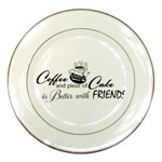 Coffee and Cake Porcelain Plate