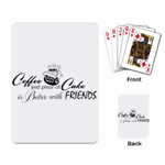 Coffee and Cake Playing Cards Single Design