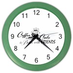 Coffee and Cake Color Wall Clock