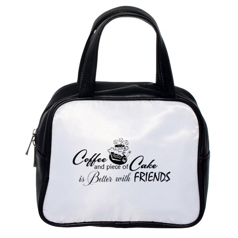 Coffee and Cake Classic Handbag (One Side) from ArtsNow.com Front