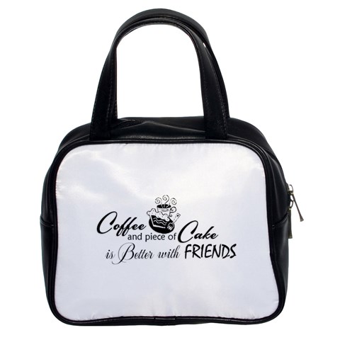 Coffee and Cake Classic Handbag (Two Sides) from ArtsNow.com Front