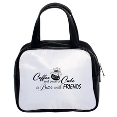 Coffee and Cake Classic Handbag (Two Sides) from ArtsNow.com Front