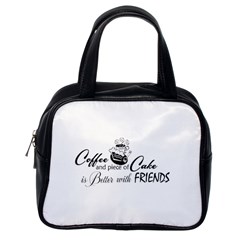 Coffee and Cake Classic Handbag (Two Sides) from ArtsNow.com Back