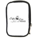 Coffee and Cake Compact Camera Leather Case