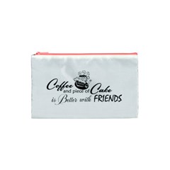 Coffee and Cake Cosmetic Bag (Small) from ArtsNow.com Front