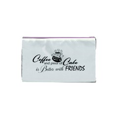 Coffee and Cake Cosmetic Bag (Small) from ArtsNow.com Back