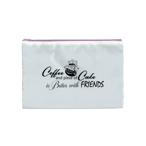 Coffee and Cake Cosmetic Bag (Medium) from ArtsNow.com Front