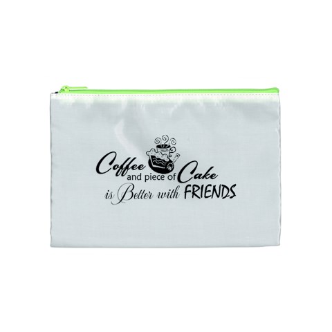 Coffee and Cake Cosmetic Bag (Medium) from ArtsNow.com Front