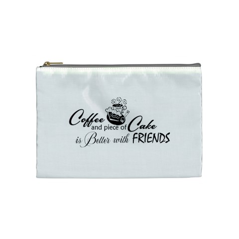 Coffee and Cake Cosmetic Bag (Medium) from ArtsNow.com Front