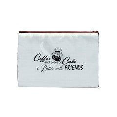 Coffee and Cake Cosmetic Bag (Medium) from ArtsNow.com Front