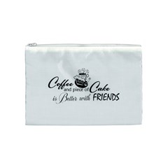 Coffee and Cake Cosmetic Bag (Medium) from ArtsNow.com Front