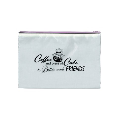 Coffee and Cake Cosmetic Bag (Medium) from ArtsNow.com Back