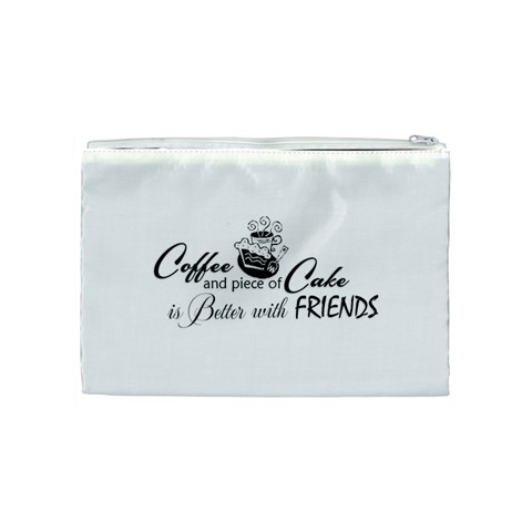 Coffee and Cake Cosmetic Bag (Medium) from ArtsNow.com Back