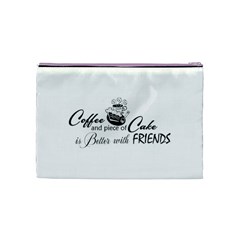 Coffee and Cake Cosmetic Bag (Medium) from ArtsNow.com Back